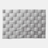 Serviette de cuisine en argent Checkers (Horizontal)