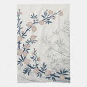 Serviette de cuisine en bambou cerise en fleur (Vertical)