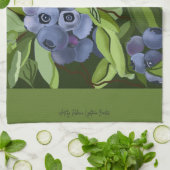 Serviette de cuisine en bleu (Plié)