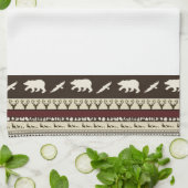 Serviette de cuisine en bois d'automne (Plié)