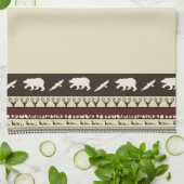 Serviette de cuisine en bois d'automne (Plié)