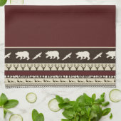 Serviette de cuisine en bois d'automne (Plié)