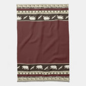 Serviette de cuisine en bois d'automne (Vertical)