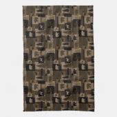 Serviette de cuisine en bois rustique de motif (Vertical)