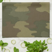 Serviette de cuisine en camouflage foncé (Plié)