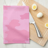 Serviette de cuisine en camouflage rose (Quart Plié)