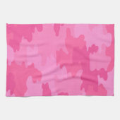 Serviette de cuisine en Camouflage rose chaud (Horizontal)