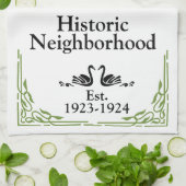 Serviette de cuisine en caractères gras (Plié)