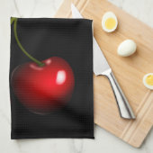 Serviette de cuisine en cerisier rouge - Couleurs  (Quart Plié)