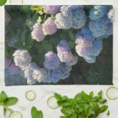 Serviette de cuisine en coton Hydrangea décoration (Plié)