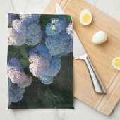 Serviette de cuisine en coton Hydrangea décoration (Quart Plié)