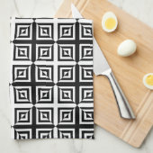 serviette de cuisine en diamants optiques (Quart Plié)