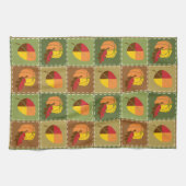 Serviette de cuisine en duvet d'automne (Horizontal)