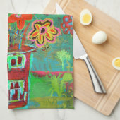 Serviette de cuisine en été Spray (Quart Plié)