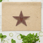 Serviette de cuisine en étoile pointue (Plié)