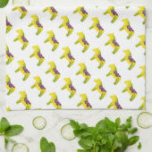 Serviette de cuisine en fer violet MoJo (Plié)