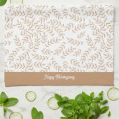 Serviette de cuisine en feuille de bon thanksgivin (Plié)