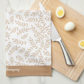 Serviette de cuisine en feuille de bon thanksgivin (Quart Plié)