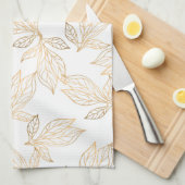 Serviette de cuisine en feuille d'or (Quart Plié)