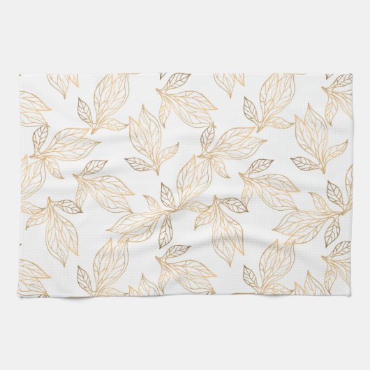 Serviette de cuisine en feuille d'or (Horizontal)