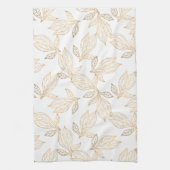 Serviette de cuisine en feuille d'or (Vertical)