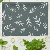 Serviette de cuisine en feuilles d'olive (Plié)