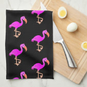 Serviette de cuisine en Flamant rose rose - Choisi (Quart Plié)