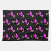 Serviette de cuisine en Flamant rose rose - Choisi (Horizontal)
