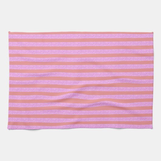 Serviette De Cuisine En Grille Rose (Horizontal)