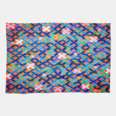 Serviette de cuisine en mosaïque méditerranéenne (Horizontal)