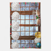 Serviette de cuisine en neige de Noël (Vertical)