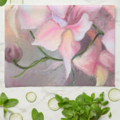 Serviette de cuisine en orchidée rose (Plié)