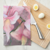 Serviette de cuisine en orchidée rose (Quart Plié)