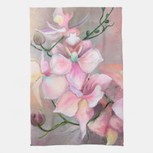 Serviette de cuisine en orchidée rose