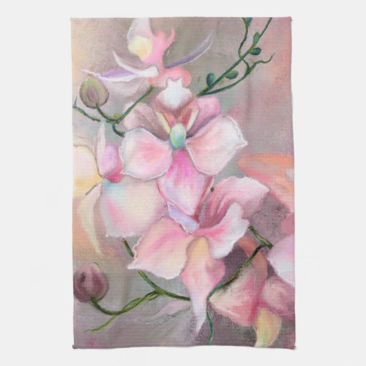 Serviette de cuisine en orchidée rose (Vertical)