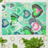 serviette de cuisine en pastel décorative de (Plié)