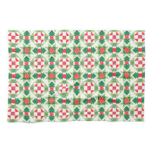 Serviette de cuisine en patchwork de Noël