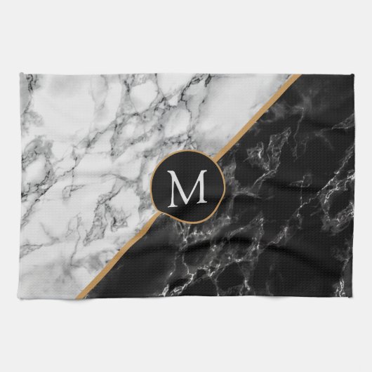 Serviette de cuisine en pierre de marbre Monogram (Horizontal)