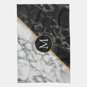 Serviette de cuisine en pierre de marbre Monogram (Vertical)