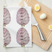 Serviette de cuisine en Pink Pinecones (Quart Plié)