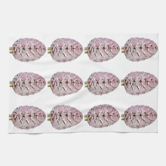 Serviette de cuisine en Pink Pinecones (Horizontal)