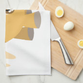 Serviette de cuisine en poitrine et fleur (Quart Plié)