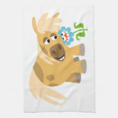 Serviette de cuisine en poitrine et fleur (Vertical)