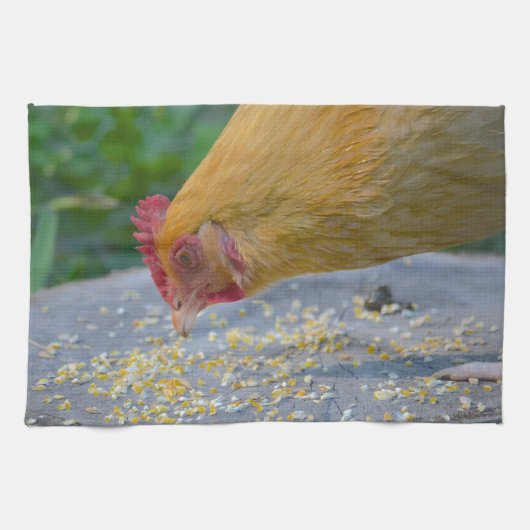 Serviette de cuisine en poulet (Horizontal)