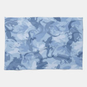 Serviette de cuisine en Reptile Bleu (Horizontal)