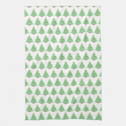 Serviette de cuisine en sapin de Noël (Vertical)