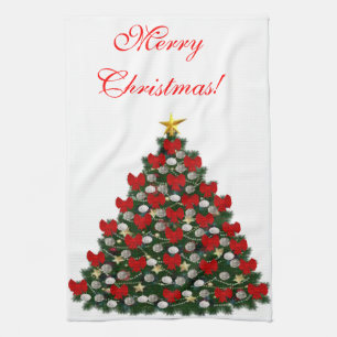Serviette de cuisine en sapin de Noël