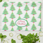 Serviette de cuisine en sapin de Noël (Plié)