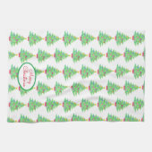 Serviette de cuisine en sapin de Noël (Horizontal)