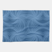 serviette de cuisine en spirale bleue (Horizontal)